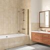 Шторка на ванну Vegas Glass E2V LUX 120 05 01 R профиль бронза стекло прозрачное