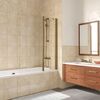 Шторка на ванну Vegas Glass E2V LUX ST 115 05 CRYSTALVISION R профиль бронза стекло CRYSTALVISION