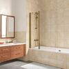 Шторка на ванну Vegas Glass E2V LUX ST 125 05 01 L профиль бронза стекло прозрачное
