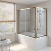 Шторка на ванну Vegas Glass ZV+ZVF TUR NOVO 170*70 05 CRYSTALVISION профиль бронза стекло CRYSTALVISION