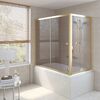 Шторка на ванну Vegas Glass ZV+ZVF TUR NOVO 150*85 09 05 профиль золото глянцевое стекло бронза