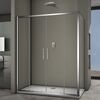 Душевой угол Veconi Rovigo RV-062, 1700x900x1900 хром, стекло прозрачное