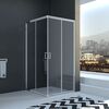 Душевой угол Veconi Rovigo RV-11, 900x900x1950, хром, стекло прозрачное