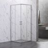 Душевой угол Veconi Rovigo RV-101, 900x900x1900, хром, стекло прозрачное