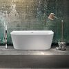 Ванна акриловая Vincea VBT-221, 1700*800*580, цвет белый, слив-перелив в комплекте, хром