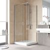 Душевой уголок Vegas Glass GPS-Fis LUX 90*80 08 01 L профиль глянцевый хром стекло прозрачное