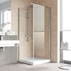 Душевой уголок Vegas Glass EP-Fis LUX 80*90 08 01 R профиль глянцевый хром стекло прозрачное