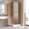 Душевой уголок Vegas Glass EP-Fis LUX 90*80 05 05 R профиль бронза стекло бронза