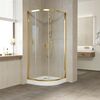 Душевой уголок Vegas Glass ZS TUR NOVO h1900 80 09 01 профиль золото глянцевое стекло прозрачное