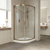 Душевой уголок Vegas Glass ZS-F TUR NOVO 120*110 05 CRYSTALVISION профиль бронза стекло CRYSTALVISION