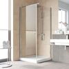Душевой уголок Vegas Glass EP-Fis LUX 90*80 08 CRYSTALVISION L профиль глянцевый хром стекло CRYSTALVISION