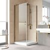 Душевой уголок Vegas Glass EP-Fis LUX 80*90 05 01 L профиль бронза стекло прозрачное