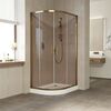 Душевой уголок Vegas Glass ZS-F TUR NOVO 120*80 05 05 профиль бронза стекло тонированное