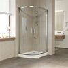 Душевой уголок Vegas Glass ZS-F TUR NOVO 120*110 08 CRYSTALVISION профиль глянцевый хром стекло CRYSTALVISION