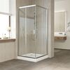 Душевой уголок Vegas Glass ZA TUR NOVO 100 08 01 профиль глянцевый хром стекло прозрачное