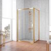 Душевой уголок Vegas Glass ZP+ZPV TUR NOVO 110*80 09 CRYSTALVISION профиль золото глянцевое стекло CRYSTALVISION