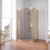Душевой уголок Vegas Glass ZP+ZPV TUR NOVO 120*70 09 05 профиль золото глянцевое стекло бронза