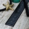 Душевой лоток Veconi Harmony Black 350