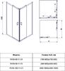 Душевой угол Veconi Rovigo RV-09, 800x800x1950, черный, стекло прозрачное