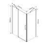 Душевой уголок Vincea Orta VSR-1O8010CL, 1000*800, хром, стекло прозрачное
