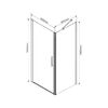Душевой уголок Vincea Orta VSR-1O9090CL, 900*900, хром, стекло прозрачное