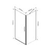 Душевой уголок Vincea Orta VSR-1O8080CL, 800*800, хром, стекло прозрачное