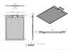 Поддон для душа из искусственного камня Vincea VST-4SRL9012G, 900*1200*25, серый