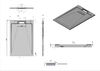 Поддон для душа из искусственного камня Vincea VST-4SRL8012G,1200*800*25, серый