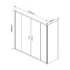 Душевой уголок Vincea Garda VSR-1G21017CH, 1700*1000, хром, стекло шиншилла