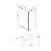 Душевой уголок Vincea Extra VSR-1E111290CLB, 1100/1200*900, черный, стекло прозрачное