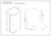 Душевой уголок Vincea Slim VSS-2SL8010CL-R, 1000*800, хром, стекло прозрачное, правый
