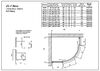 Душевой уголок Vegas Glass ZS-F TUR NOVO 90*80 08 CRYSTALVISION профиль глянцевый хром стекло CRYSTALVISION