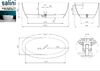Ванна отдельностоящая Salini ALDA 170x80 материал S-Sense  101912G покрытие Глянцевое