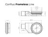 Душевой лоток Pestan Confluo Frameless Line 550 Black Glass