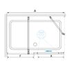 Душевой уголок RGW TO-48B (TO-18B + Z-18B) стекло Прозрачное 150х90