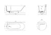 Ванна Salini ORNELLA KIT OVAL 170х80 материал S-Sense 102414M покрытие Матовое