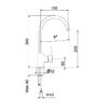 Смеситель для кухни Webert Praga PR920302560, черный