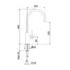 Смеситель для кухни Webert Oblique OB920302560, черный