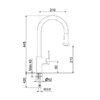 Смеситель для кухни Webert Sidney SY940302345, никель