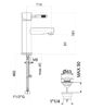 Смеситель для раковины Fiore Xenon 44NN5271