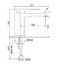 Смеситель для раковины Fiore Kube 100BB8516, белый