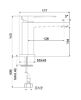 Смеситель для раковины Fiore Kube 100CR8515 хром
