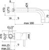 Смеситель для раковины Paffoni Stick SK006CR70 (с внутренней частью)