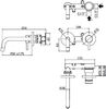 Смеситель для раковины Paffoni Light LIG101NO70 (с внутренней частью)