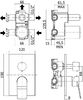 Смеситель для душа Paffoni Tilt TI019CR/M (с внутренней частью)