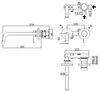Смеситель для раковины Paffoni Light LIG103NO70 (с внутренней частью)