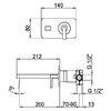 Смеситель для раковины Webert Living LV832506345, никель
