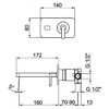 Смеситель для раковины Webert Living LV830606345, никель