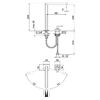 Смеситель для раковины Webert Living LV830702345, никель