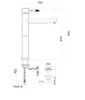 Смеситель для раковины Webert Rimini RI831402010, золото